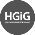 Imagen que muestra la mitad izquierda de una imagen son HGIG mientras la mitad derecha con HGIG para mostrar el contraste.