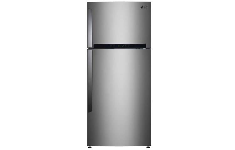 Front view of 460L Stainless Steel Top Mount Fridge GR-M492GSHA