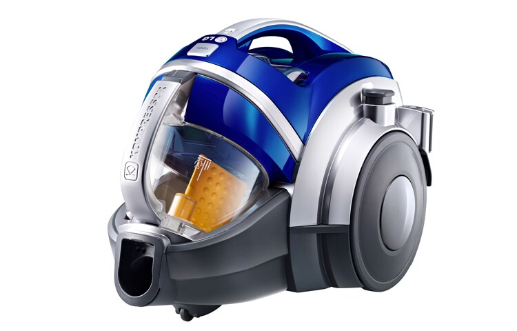 LG 2000W, HEPA 13 filter, Bagless Vacuum with Sani Punch and Mop Combi, Kompressor dust bin, VK7320YM