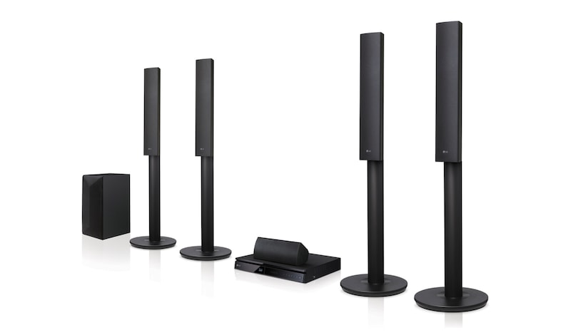 LG 5.1ch Cinema 3D beeld én geluid | 1000 Watt | Multiroom | Smart Share | TV Sound sync | Draadloos audio streaming via bluetooth™, LHB655