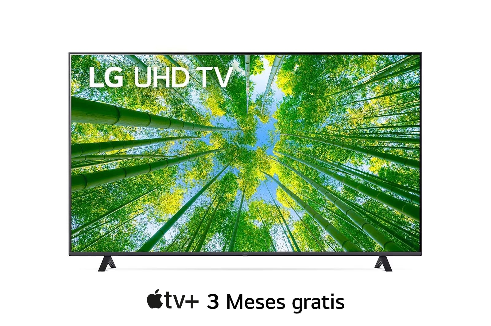 alt="LG UHD 60'' UQ7900 Smart TV con ThinQ AI (Inteligencia Artificial), Una vista frontal del televisor LG UHD con la imagen de relleno y el logotipo del producto encima, 60UQ7900PSB"
