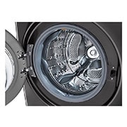 LG Lavadora Carga Frontal 25kg/55lbs LG WM25BV2S6BR TurboWash™ 360° Black Steel, WM25BV2S6BR