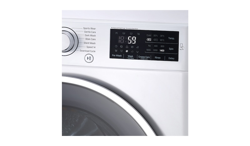 LG 8 kg, technologia TurboWash™, Direct Drive,1400rpm, NFC, F14U2TDN0