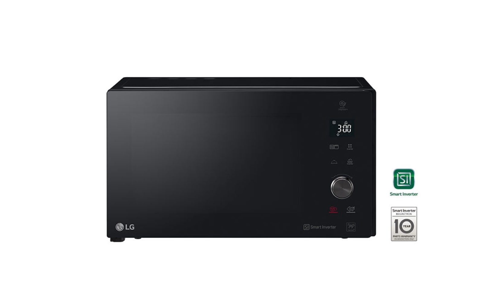 LG Micro-ondas com grill LG NeoChef™ MH7265DPS, 32 litros, 1200 W, Smart Inverter, EasyClean™, preto, MH7265DPS