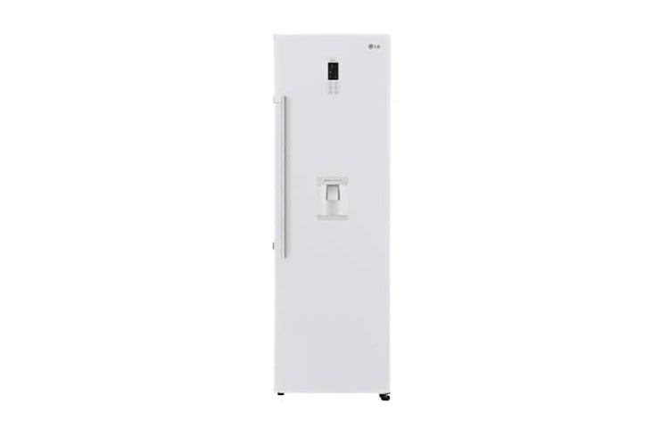 Vy framifrån av Aktivt kylt kylskåp med Non Plumbing vattendispenser, 185 cm (nettovolym 377 liter) GL5241SWAZ