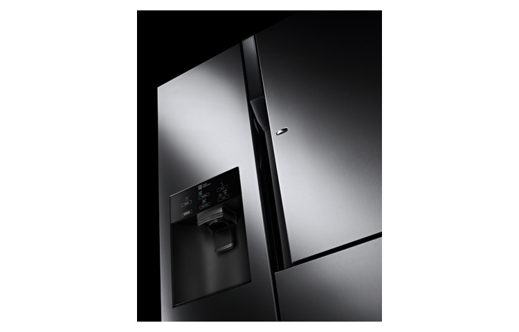LG Avfrostningsfritt och side-by-side-skåp med dörr-i-dörr och Non Plumbing isdispenser (Nettovolym 614 liter), GS9366NSDZ