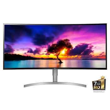 LG UltraWide™ 38" HDR 10 IPS Monitor with sunset display, front view, 38WK95C-W