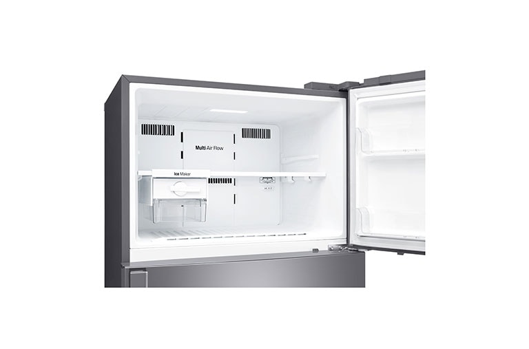 LG No Frost Buzdolabı | 506 Litre Kapasite | E Enerji Sınıfı | Metalik Gri Renk, GN-H702HLHU