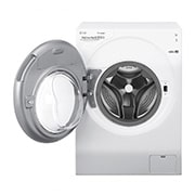 LG WiFi connected | 12kg | Washing Machine | 1360 rpm | Direct Drive™ | Steam™ | TurboWash™ | White, FH4G1BCS2