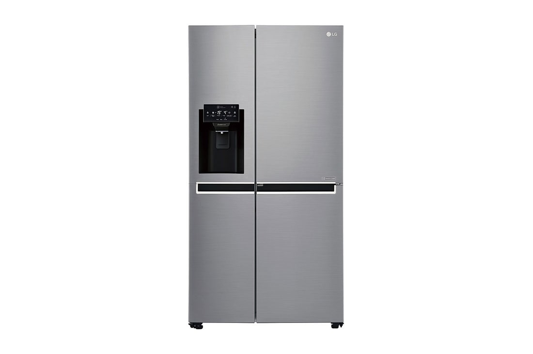 LG Americká chladnička LG | Door-in-Door™ | F | Hrubý objem 668 l | 431 kWh/rok | Lineární invertorový kompresor | Total No Frost | Multi-Air Flow™ | Vnější LED displej | Nápojový automat, GSJ760PZUZ