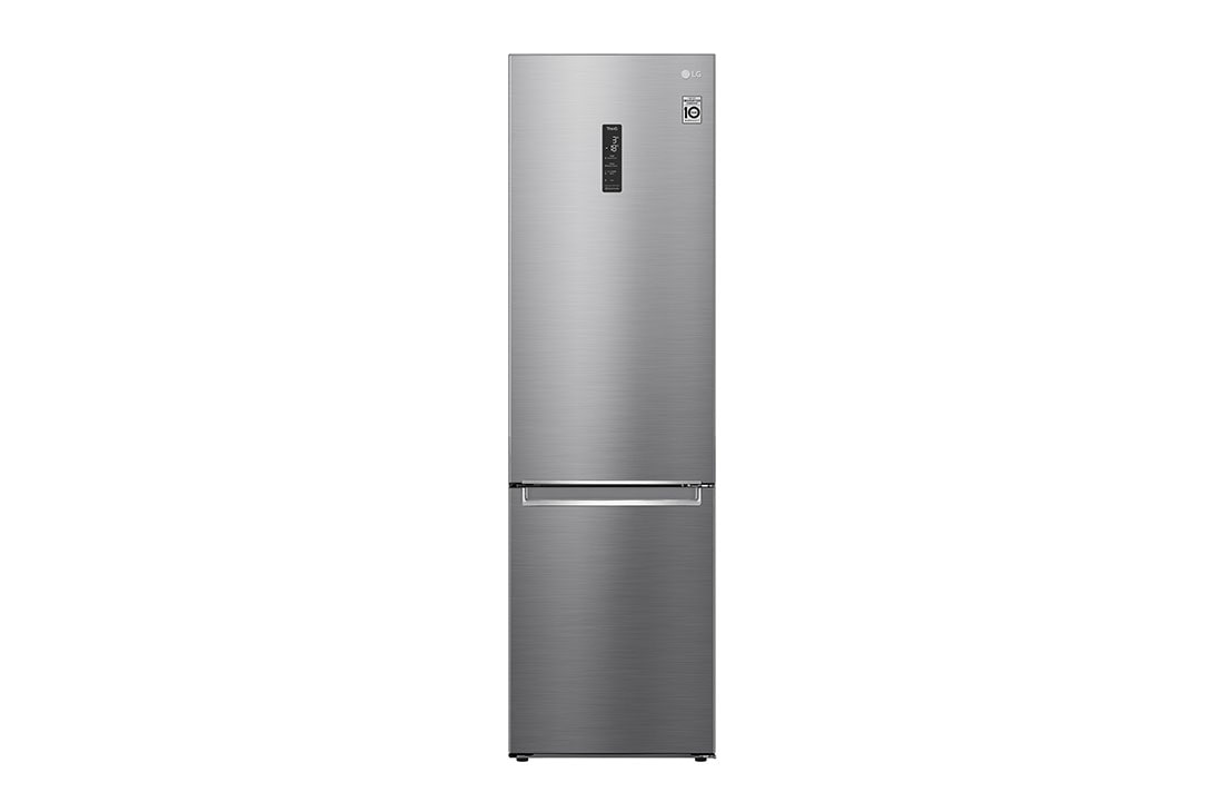 LG ﻿Kombinovaná chladnička | D | Hrubý objem 419 l | 215 kWh/rok | LG Smart invertorový kompresor | LG Total No Frost | DoorCooling+™ | Vnější LED displej | ThinQ™ + WiFi, GBB62PZFGN, GBB62PZFGN