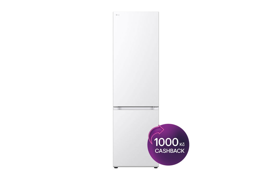 LG Kombinovaná chladnička LG | C | 387 l | Smart Invertorový kompresor | DoorCooling+™, Front View, GBV7280CSW