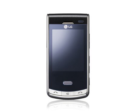 LG Telefon s dotykovým 2,4 palcovým displejem, 5 Mpx fotoaparát s autofokusem, detekcí obličeje, druhý VGA fotoaparát pro videohovory, KF750