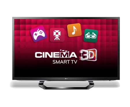 LG 32” LED CINEMA 3D Smart TV, Full HD, MCI 400, Wi-Fi Ready, Magic Remote Ready, intelligent senzor, 4 ks 3D brýlí součástí balení, 32LM620S