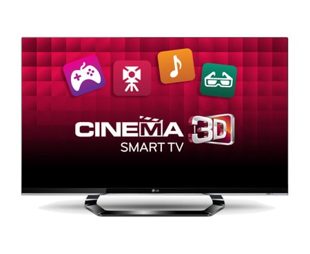 LG 32” LED CINEMA 3D Smart TV, CINEMA SCREEN design, černý rám, Full HD, MCI 400, Wi-Fi, 4 ks 3D brýlí a Magic Remote Control součástí balení, 32LM660S