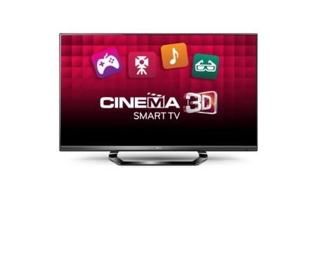 LG 42'' LED CINEMA 3D Smart TV, černý rám, Full HD, MCI 400, Wi-Fi, Magic Motion Ready, 4 ks 3D brýlí součástí balení, 42LM640S