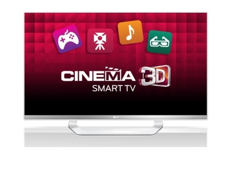 LG 42'' LED CINEMA 3D Smart TV, bílý rám, Full HD, MCI 400, Wi-Fi, Magic Remote Ready, 4 ks 3D brýlí součástí balení, 42LM649S