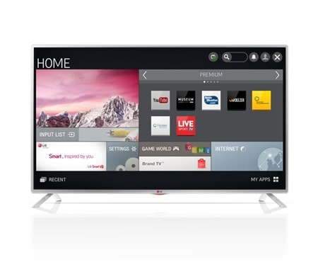 LG 55'' LG Smart TV LED TV, Full HD, Wi-Fi, MCI 100, DVB-T2, web prohlížeč, Miracast/WiDi, DTS, Dolby Digital, 55LB582V