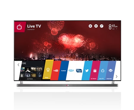 LG 55'' LG SMART TV Cinema 3D, LED TV, WEBOS, Full HD, MCI 1000, IPS panel, DVB-T2, web prohlížeč, Miracast/Widi, magický ovladač, 55LB870V