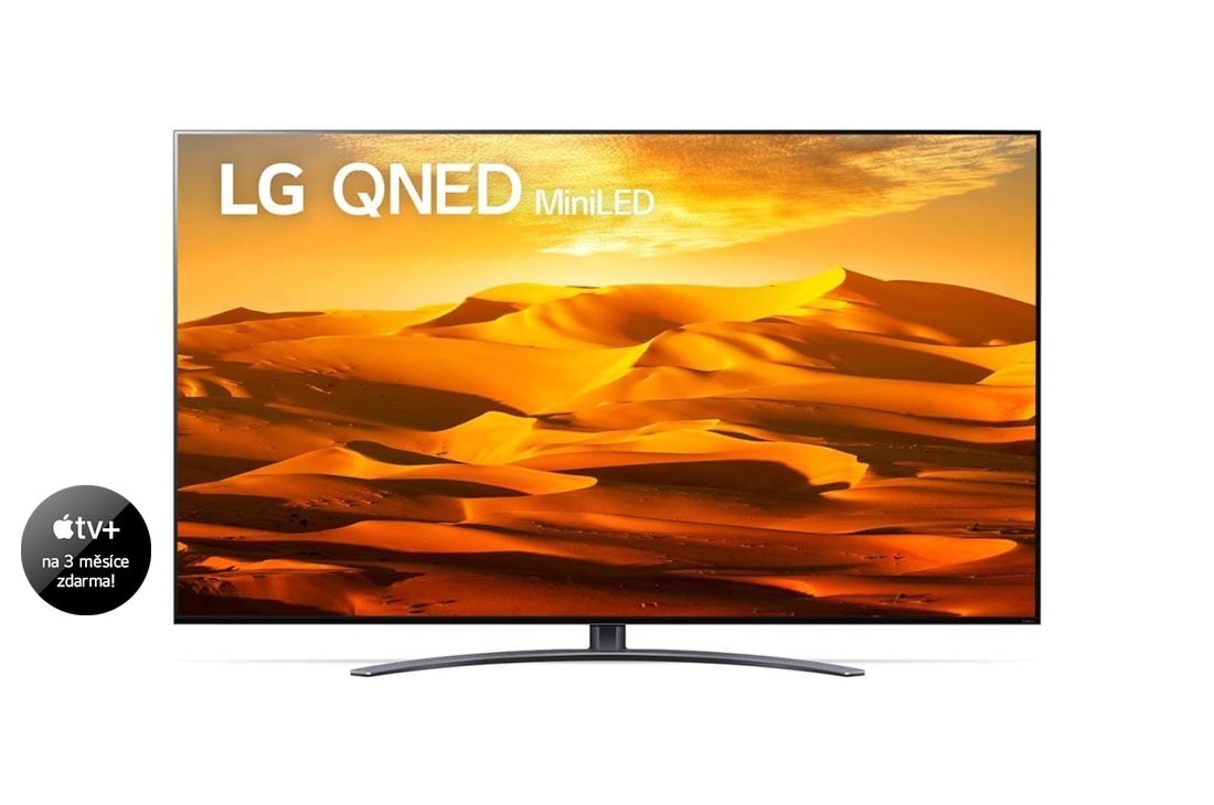 LG 86'' LG QNED TV, Procesor α7 Gen5 AI, webOS smart TV, Front view With Infill Image and Product logo, 86QNED913QE