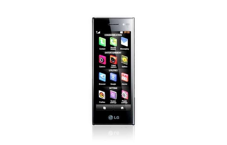 LG Mobiltelefon med 5 megapixel kamera, 4 tommer touchscreen, WiFi, radio, BL40