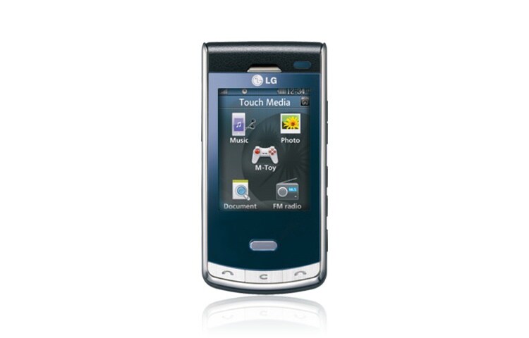 LG Mobiltelefon med tynd profil, 5-megapixel kamera, Neon Touch Navigation samt Touch Media, KF750