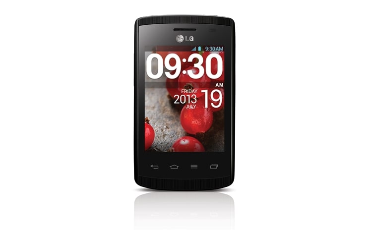 LG 3'' skærm, 1 GHz processor, Android 4.1, 2MP kamera, Optimus L1II E410