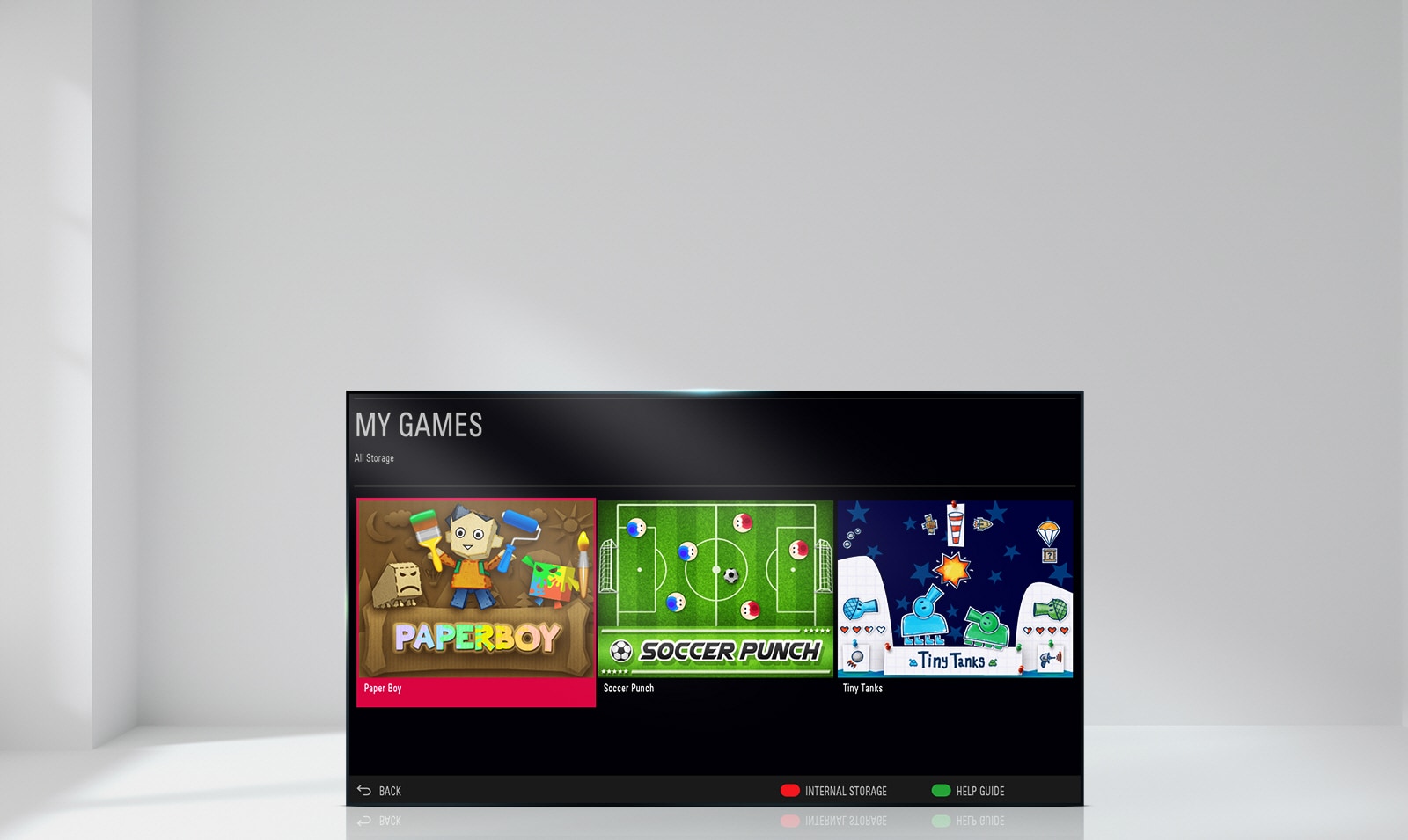 Built-in Games make anytime more entertainment