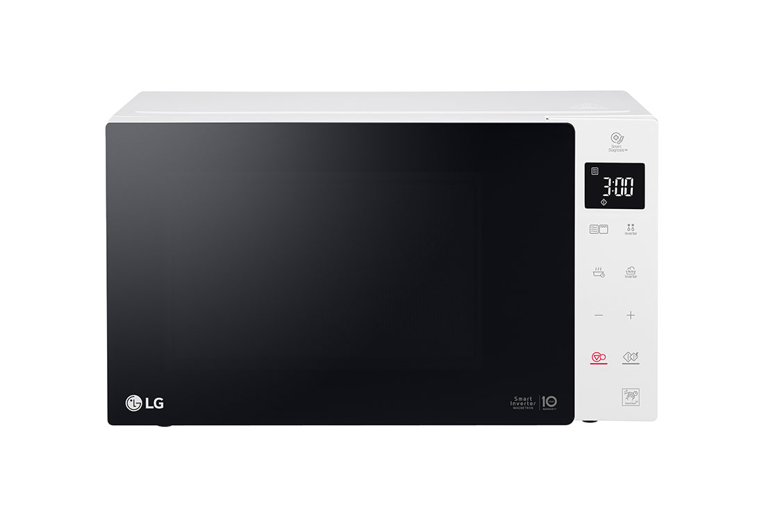 LG 25(L) | NeoChef Grill Microwave Oven | EasyClean™ | Smart Inverter, MH6535GISW front view, MH6535GISW