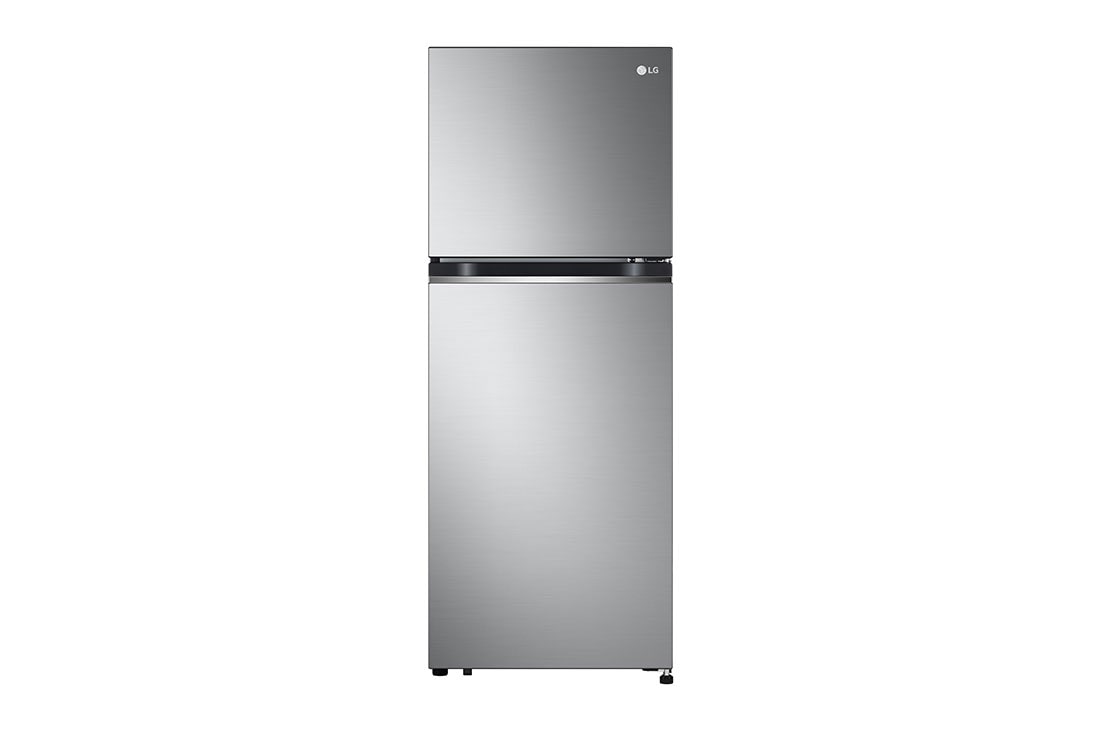 LG 217(L) | Top Freezer Refrigerator |Smart Inverter Compressor| LinearCooling™ | DoorCooling™, front view, GV-B212PLGB