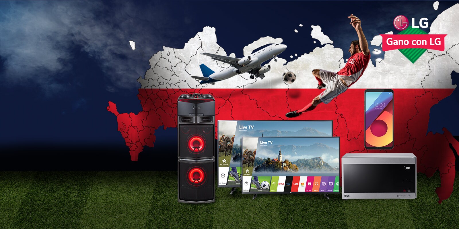Participa en www.ganoconlg.com y podrás ganar un viaje a Rusia