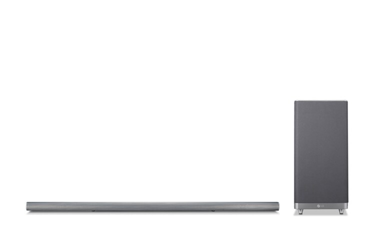 LG 4.1-kanaliline Sound Bar kodukinosüsteem, millel on 320W heliväljund ja juhtmevaba aktiivne basskõlar., LAS650M