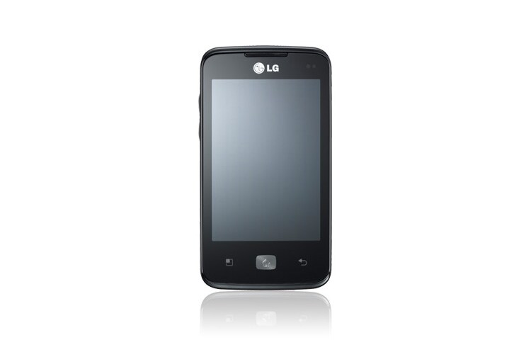 LG Optimus Hub Androidi nutitelefon 800 MHz protsessori, 3,5-tollise ekraani ja 5 MP kaameraga., E510