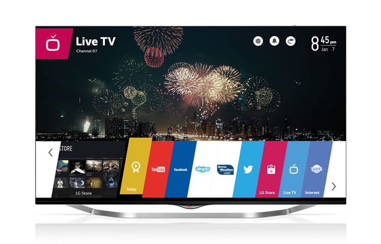 LG 60-tolline Ultra HD Smart TV teler koos WebOSi, kaugjuhtimispuldi Magic Remote ja Cinema Screen disainiga., 60UB850V