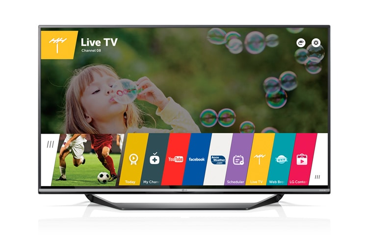 LG 65-tolline Ultra HD Smart TV teler koos WebOSiga 2.0, kaugjuhtimispuldiga Magic Remote., 65UF770V