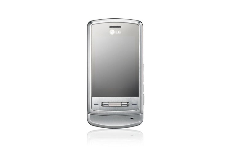 LG هاتف محمول مزود بكاميرا رقمية بدقة 2 ميجابكسل تم اعتمادها من Schneider-Kreuzanch، فضلاً عن منفذ USB وتقنية Bluetooth الإصدار 1.2, KE970