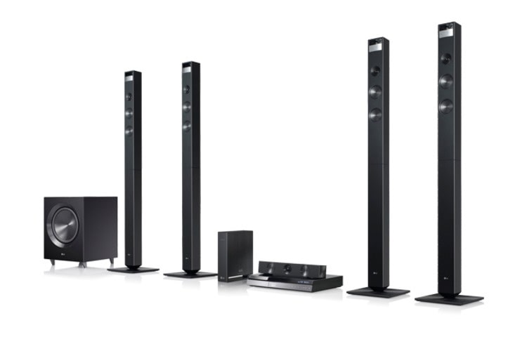 LG 3D Sound Zooming -Blu-ray Disc™ 9.1 Home Cinema System with LG Smart TV and Wireless Speakers, BH9520TW