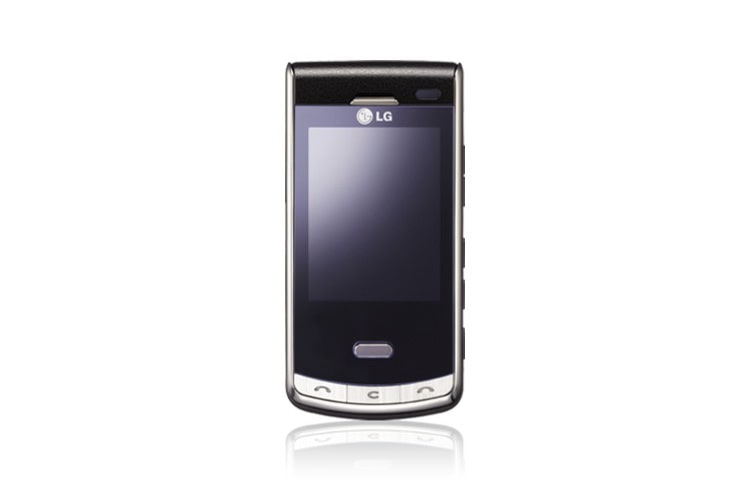 LG The Secret with Tempered Glass & Carbon Fiber, Neon Touch Navigation, Slim 5MP Camera, and Google Package, KF750