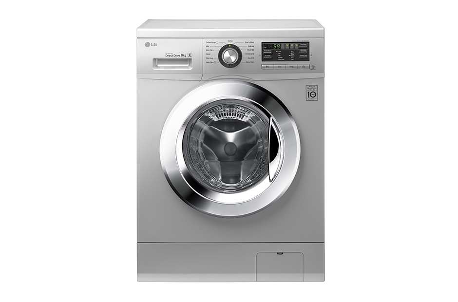 LG 8KG Front Loading Silver Washing Machine , F1496TD23