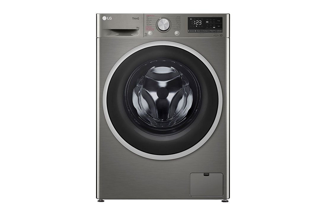 LG 9 Kg Vivace Washing Machine, with AI DD technology, front view, F4R5VYGSL
