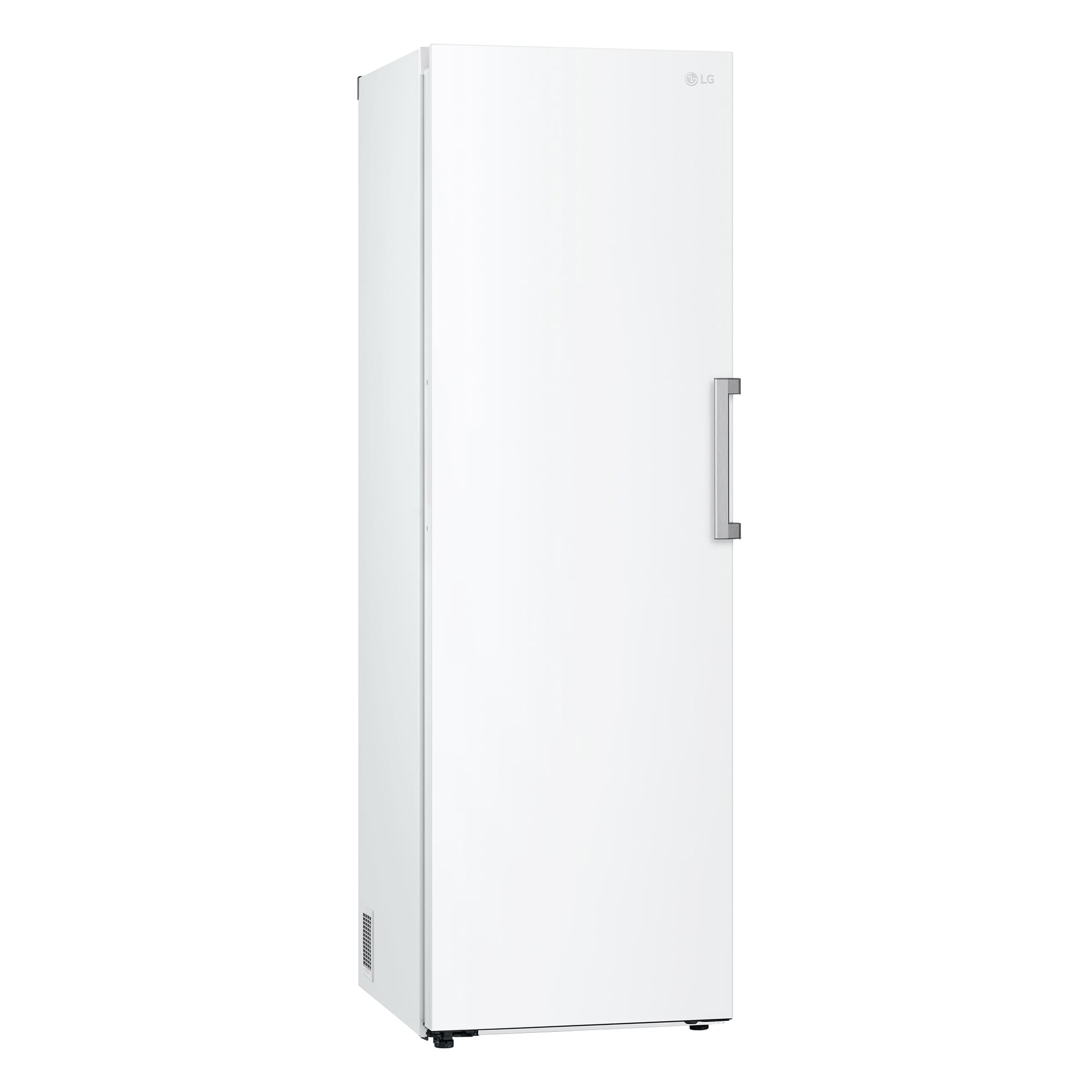 LG Congelador 1 Puerta Total No Frost Smart Inverter, Clasificación E, 324 L, <br> Blanco, GFT41SWGSZ vista angular, GFT41SWGSZ