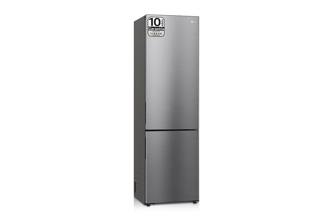 LG Frigorífico Combi  Door Cooling+, 2m, Clasificación A, capacidad de 419l, Inox antihuellas , serie P-600, Frigorífico vista frontal lateral, GBP62PZNAC