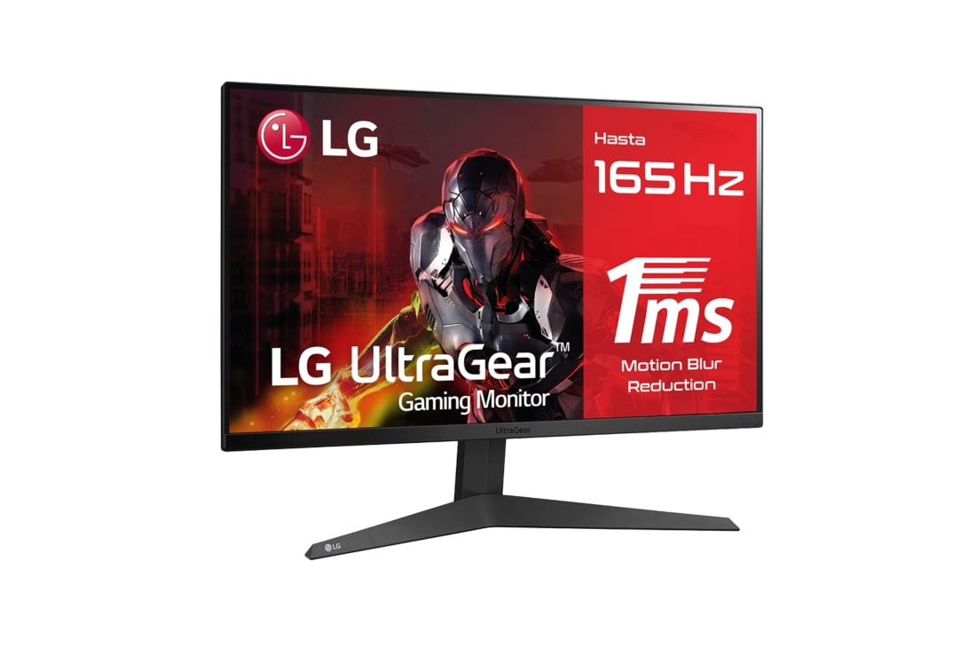 LG 24GQ50F-B - Monitor gaming LG UltraGear (Panel VA: 1920x1080p, 16:9, 250 cd/m², 3000:1, 165Hz, 1ms); entradas: DP x1, HDMI x2; AMD FreeSync™ Premium; Regulable en inclinación, 24GQ50F-B, 24GQ50F-B