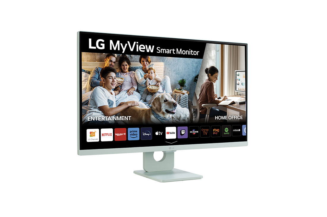 LG MyView Smart Monitor webOS 23, diag. 80 cm, IPS, Full HD,  sRGB 99%, HDR10, HDMI 2.1, Side view, 27SR50F-G