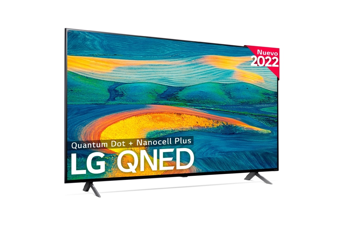 LG TV LG 4K QNED, Procesador Inteligente α5 Gen5 AI Processor 4K, compatible con formatos HDR 10, HLG y HGiG, Smart TV webOS22, perfecto para Gaming, 75QNED7S6QA, 75QNED7S6QA