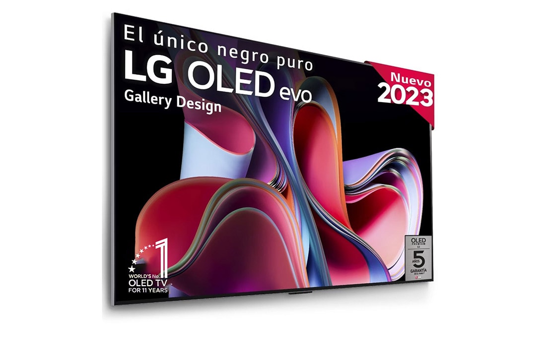 LG TV LG OLED evo 4K de 77'' G3, Procesador Máxima Potencia, Dolby Vision / Dolby ATMOS, Smart TV webOS23, el mejor TV para Gaming. Perfecta Integración en Pared., OLED77G36LA, OLED77G36LA
