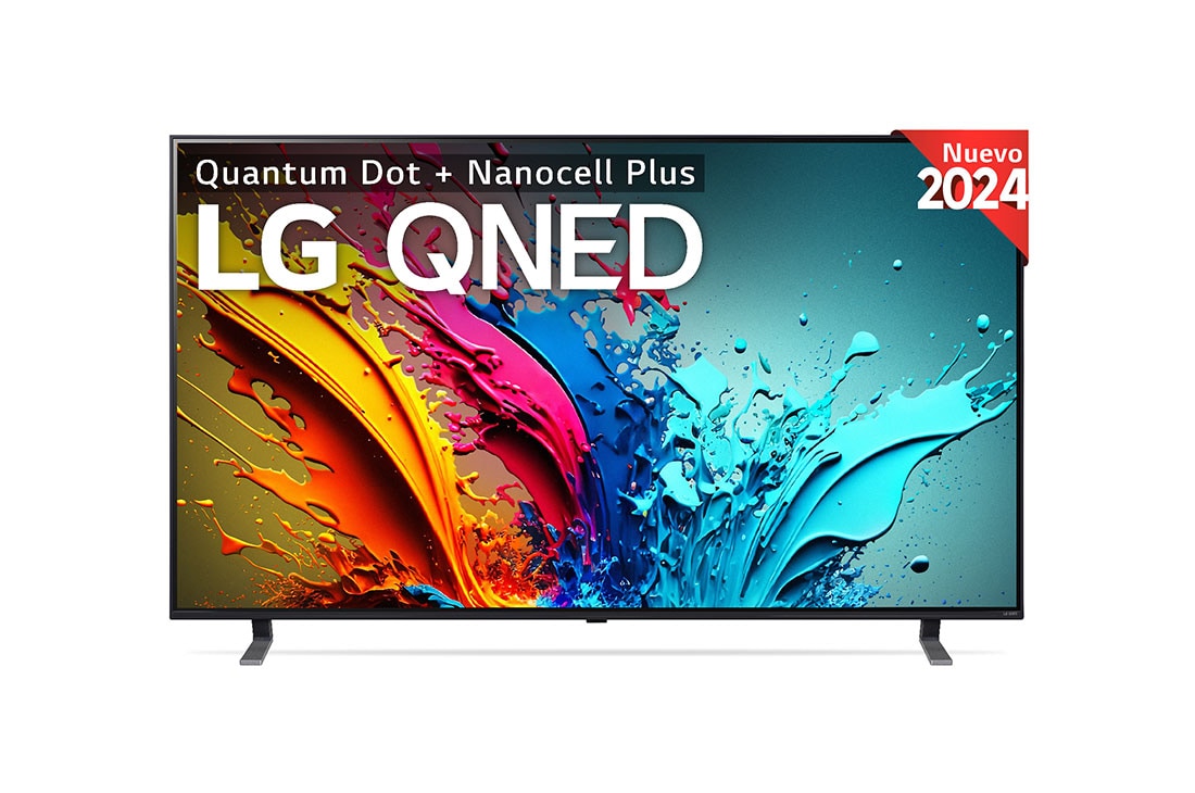 LG 75 pulgadas TV LG QNED 4K serie QNED85 con Smart TV WebOS24, Front view, 75QNED85T6C