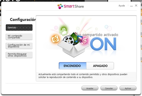 SmartShare compartir contenido desde PC con smartShare LG