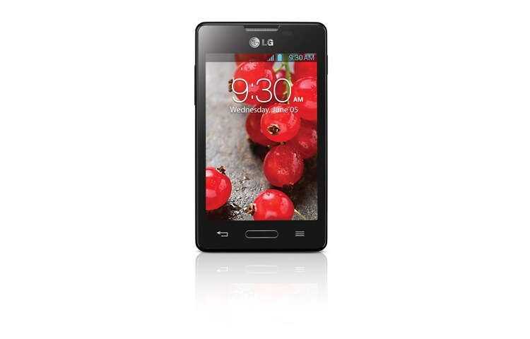 LG 3.8'' IPS näyttö, 1 GHz, Android 4.1, 3 MP kamera, Optimus L4II E440