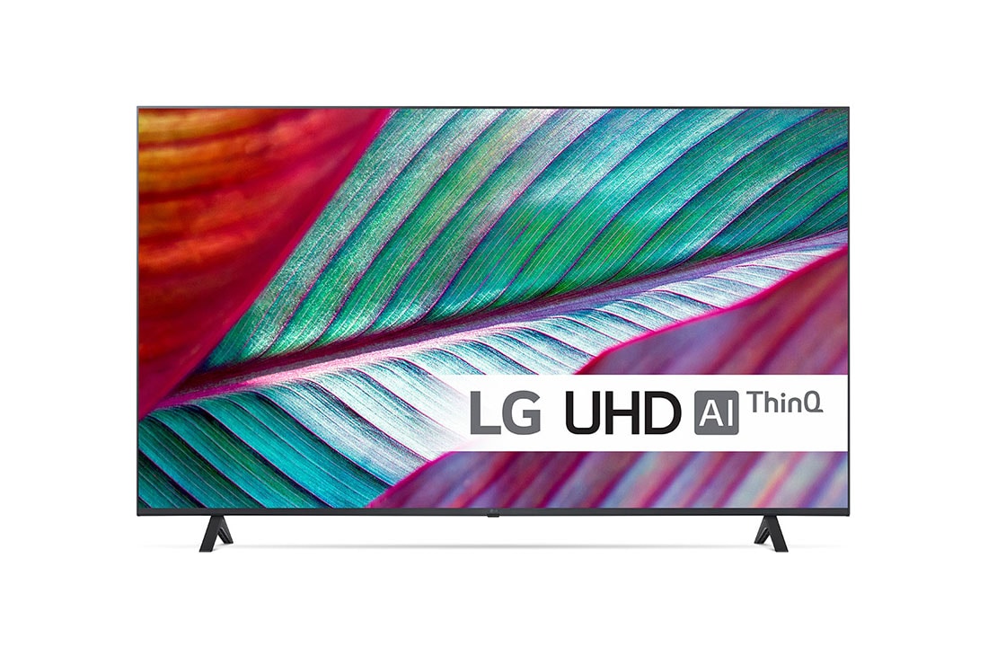 LG 55'' UHD UR78 - 4K TV (2023), LG UHD TV katsottuna edestä, 55UR78006LK